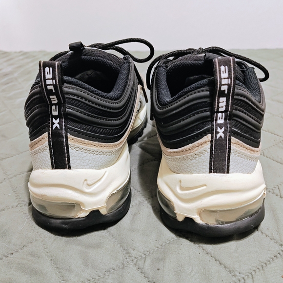 Nike Air Max 97's Black & White Men's Sneakers - Picture 4 of 7